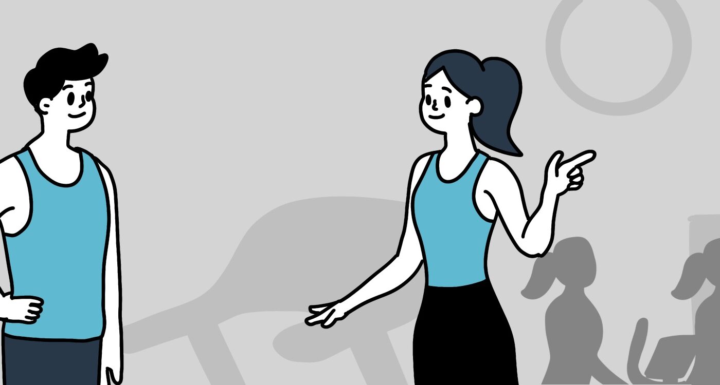 Monitor de sala fitness